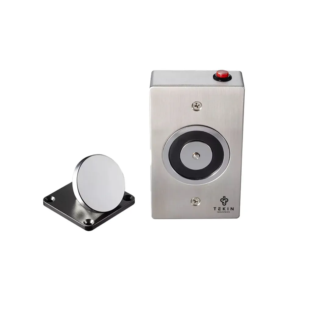 [TI-DH-101] Stainless Steel Magnetic Hold Open Device 12/24V DC - Wall Mount