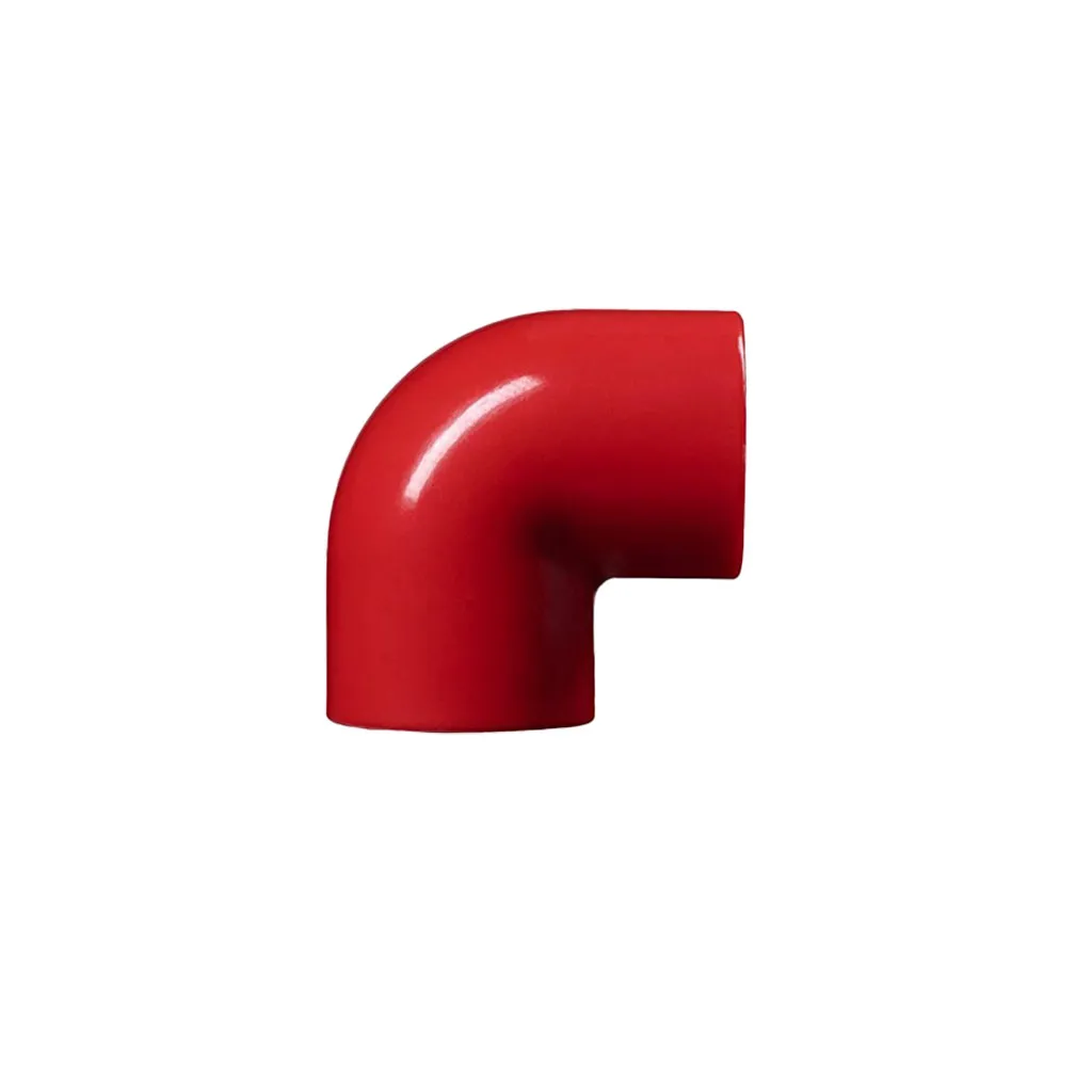 [R-ABS001S] 90° Elbow Sharp (Red)