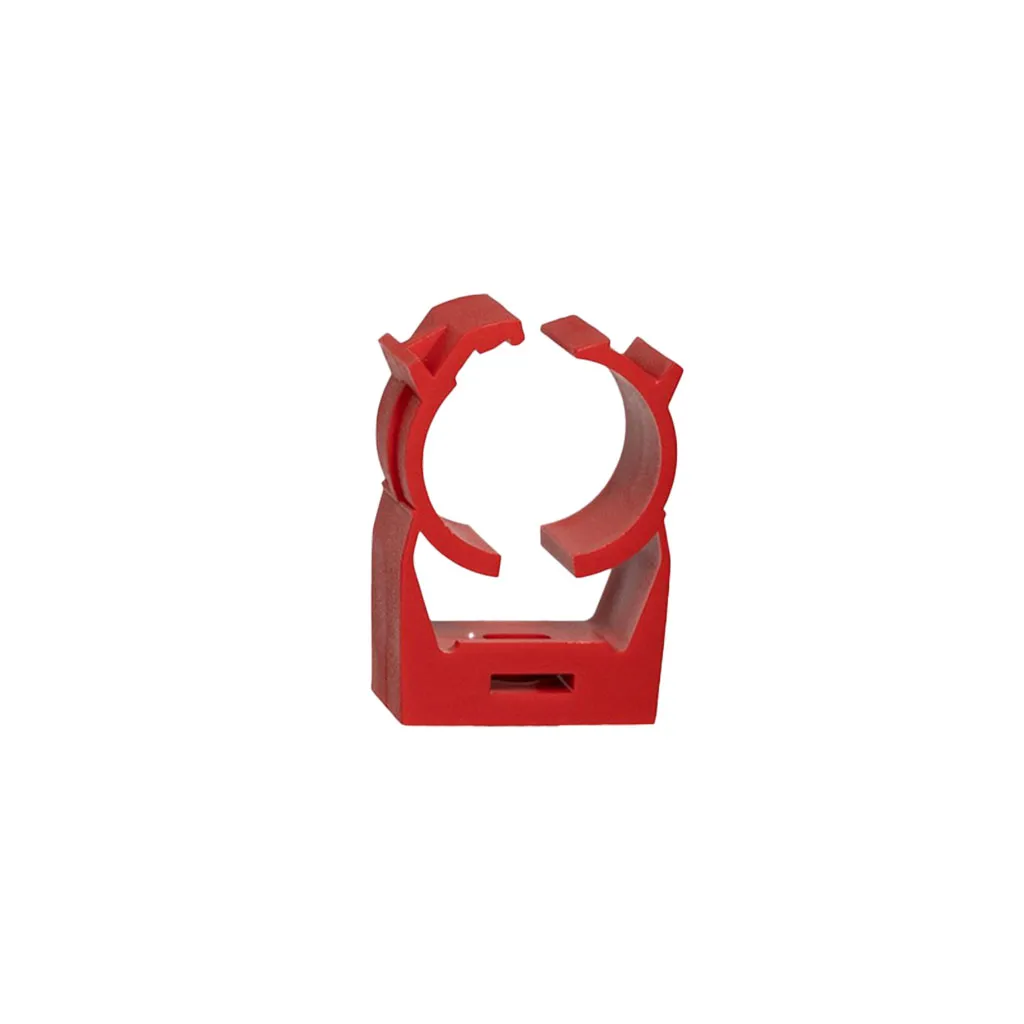 [ABS004] Universal Pipe Clip - 25mm/27mm (Red)