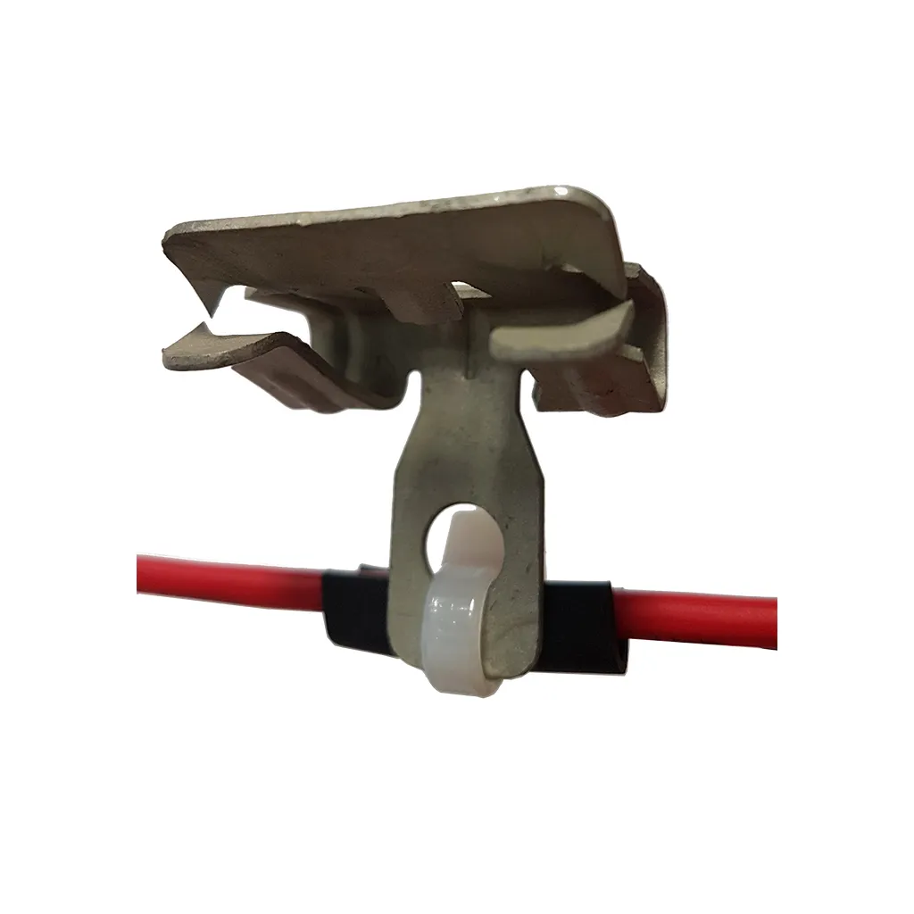 [TI-SIG-FX/4H24] Signaline Edge Clip - Zinc Coated w Sleeve & Cable Tie (Sold in Pack of 25)