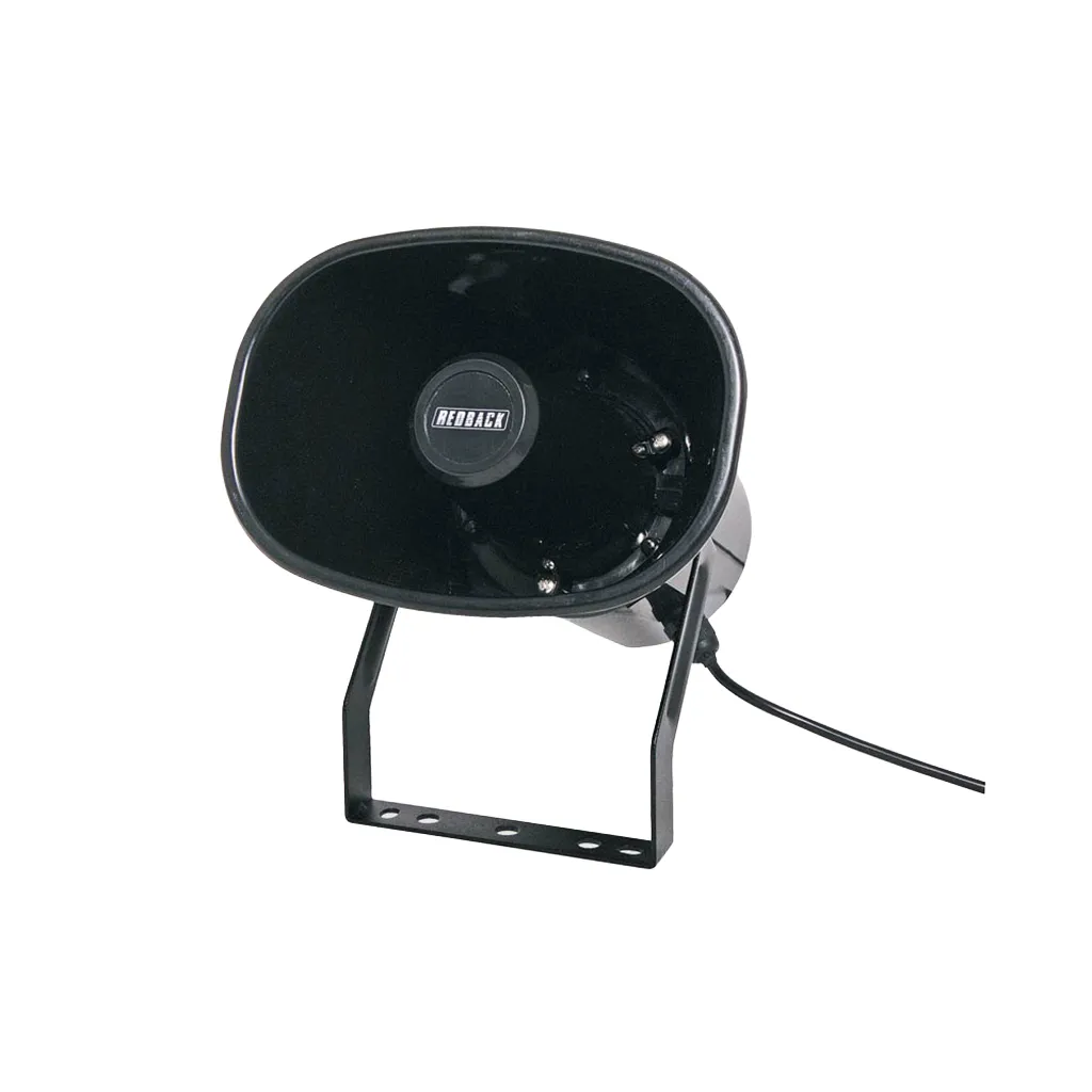 [C2060] Redback 10W 100V IP66 PA Horn Speaker - Black